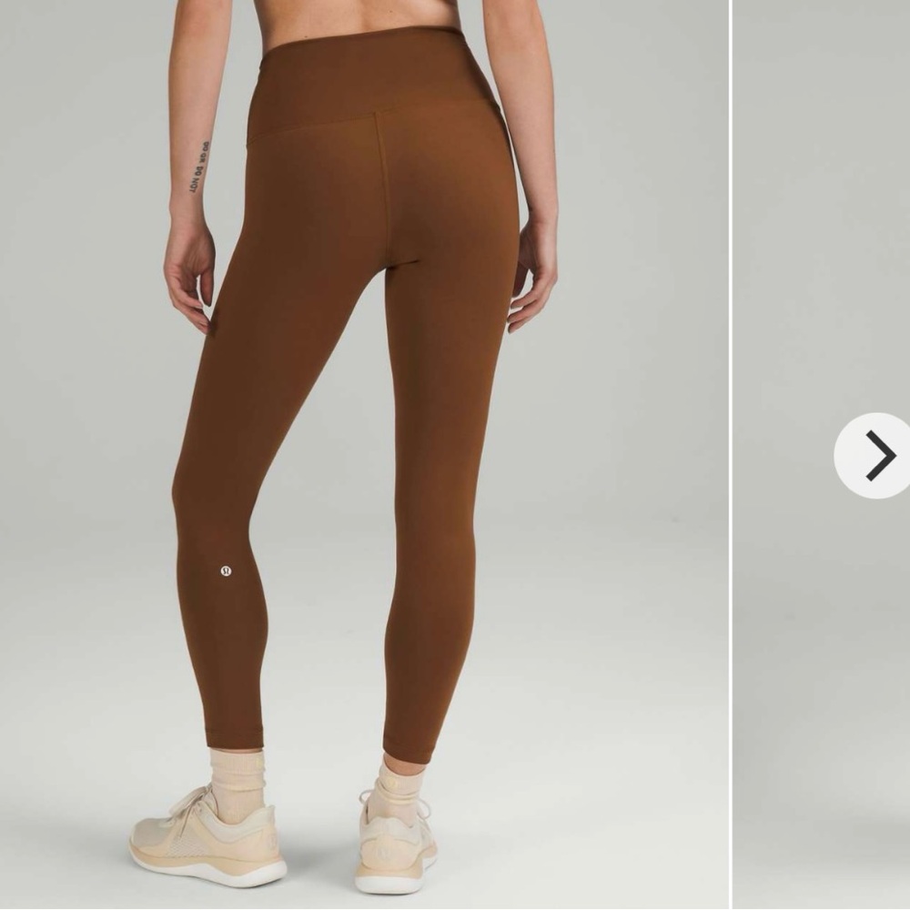 Lululemon Wunder Train High Rise Tight 25” Rustic Brown